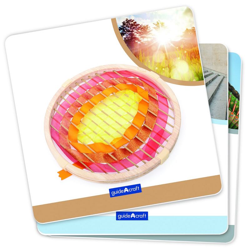 Guidecraft Children's Jumbo Weaving Frames With 3 Oversized Geometric Frames