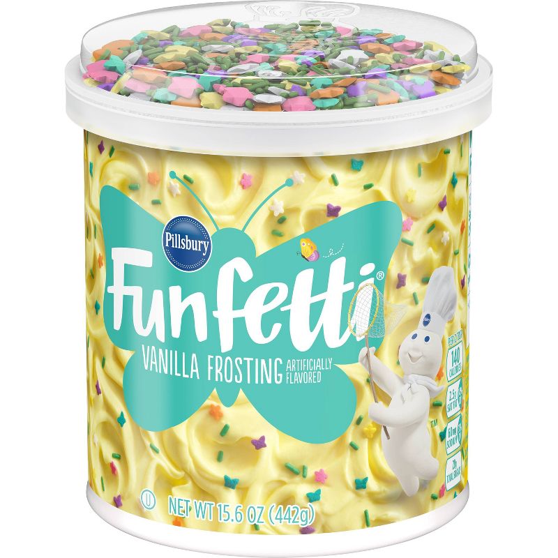Pillsbury Funfetti Spring Vanilla Flavored Frosting - 15.6oz