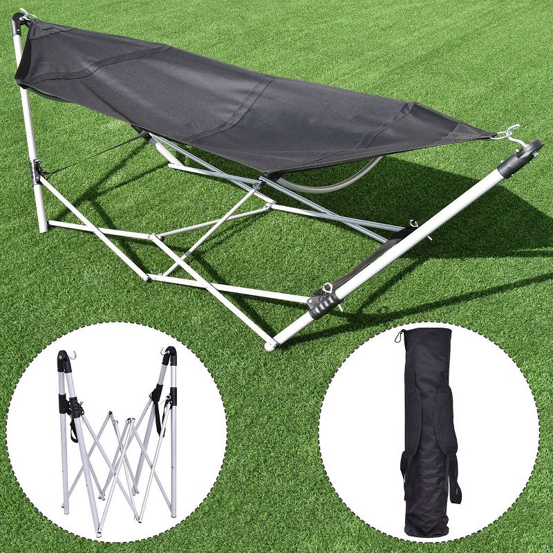Camping Hammock with Mosquito Netting Olive - Smart Living