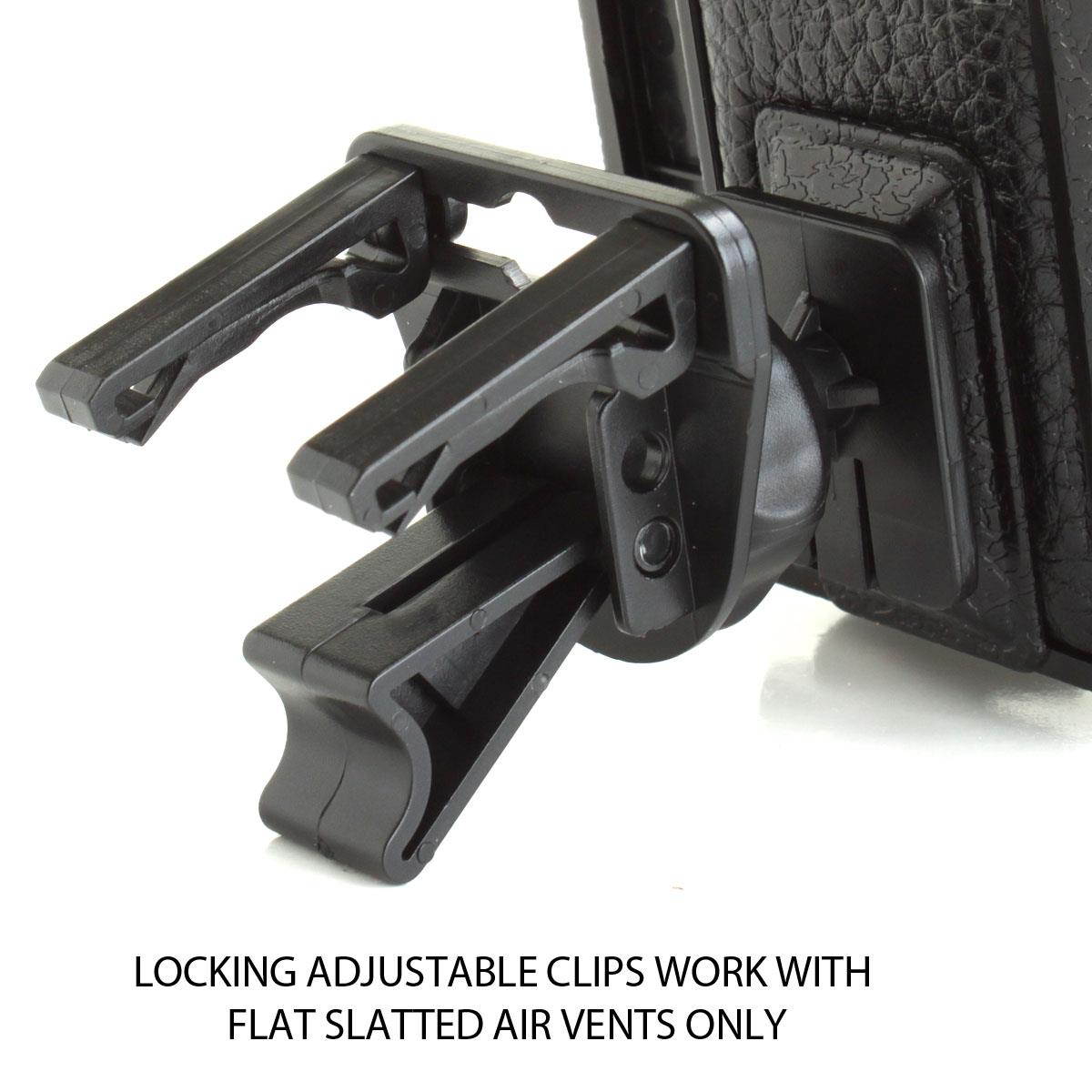 USA Gear Car Air Vent Mount Holder for Samsung Galaxy S4 , S3 , Stellar / Exhilarate / Focus 2 / Brightside / Galaxy Ace 2 / Captivate Glide & More - Includes Cleaning Kit