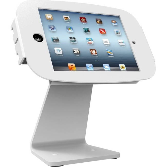 TABLET KIOSK 360 STAND TABLE TOP SWIVEL & FLIPS WHITE