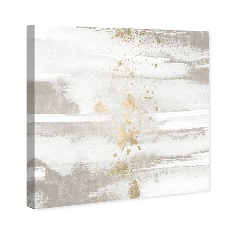 12" x 12" Sun and Rain Abstract Unframed Canvas Wall Art in White - Oliver Gal