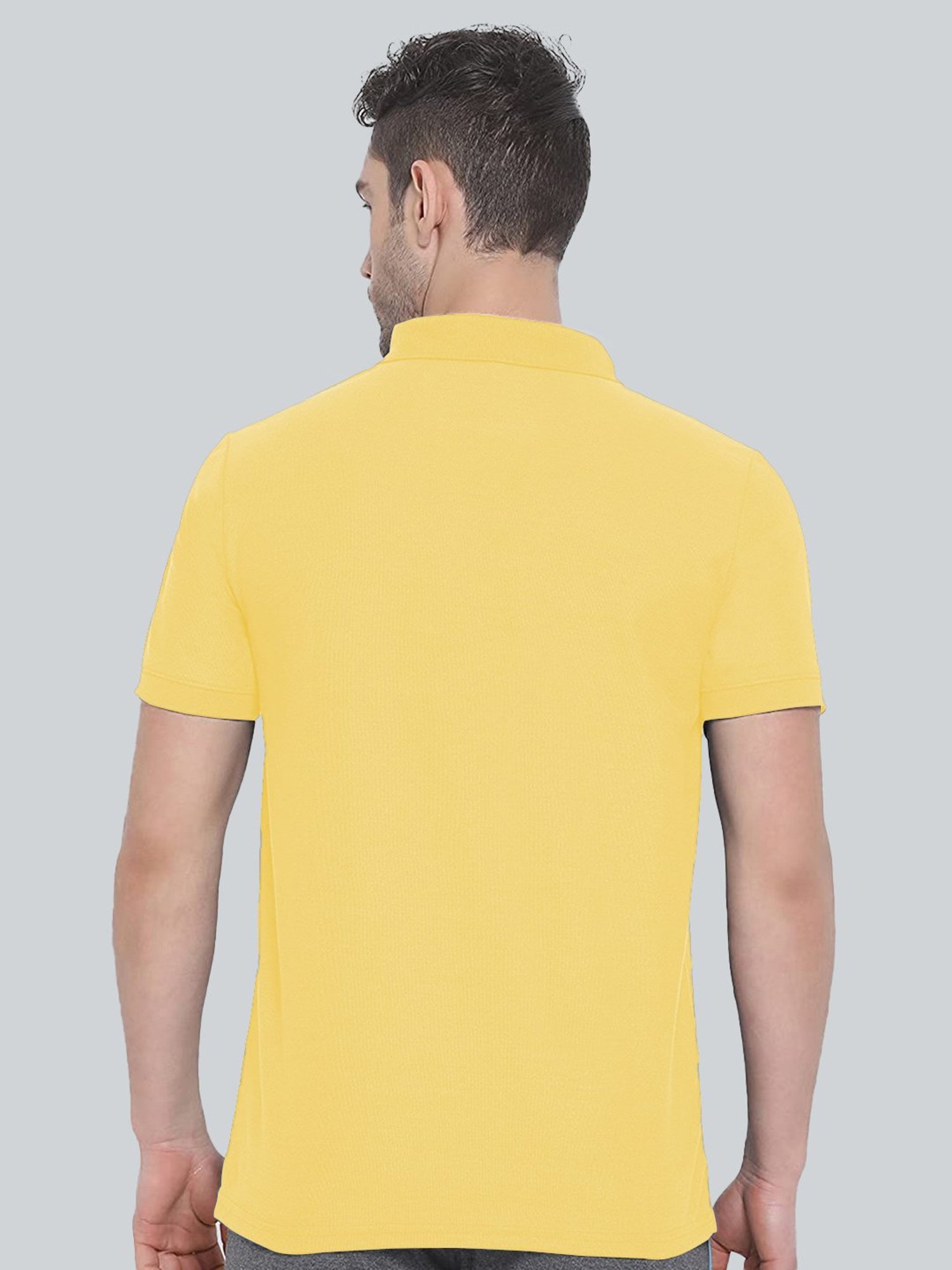 Lux Nitro Yellow Regular Fit Polo T-Shirt