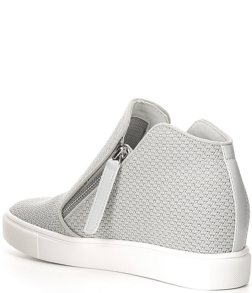Donald Pliner Pelham Neoprene Mixed Leather Slip-On Wedge Sneakers