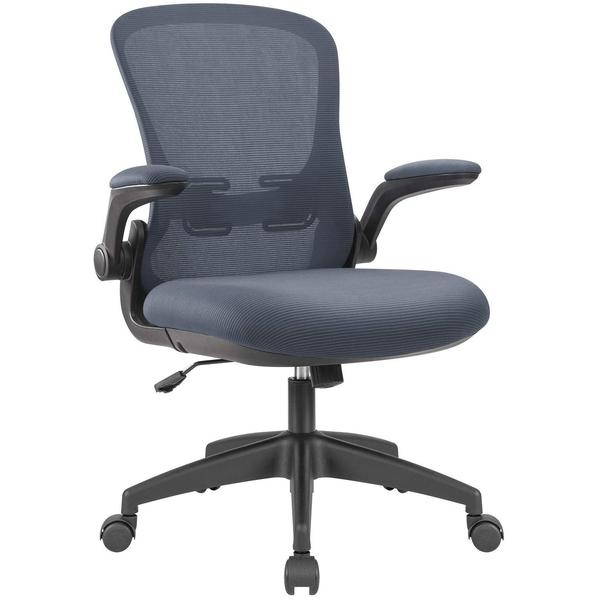 Global Leather Task Chair, Black (8993BK450/550) 