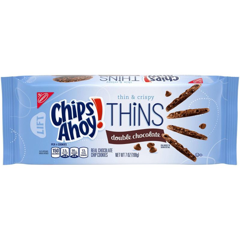 Chips Ahoy! Thins Double Chocolate Cookies - 7oz