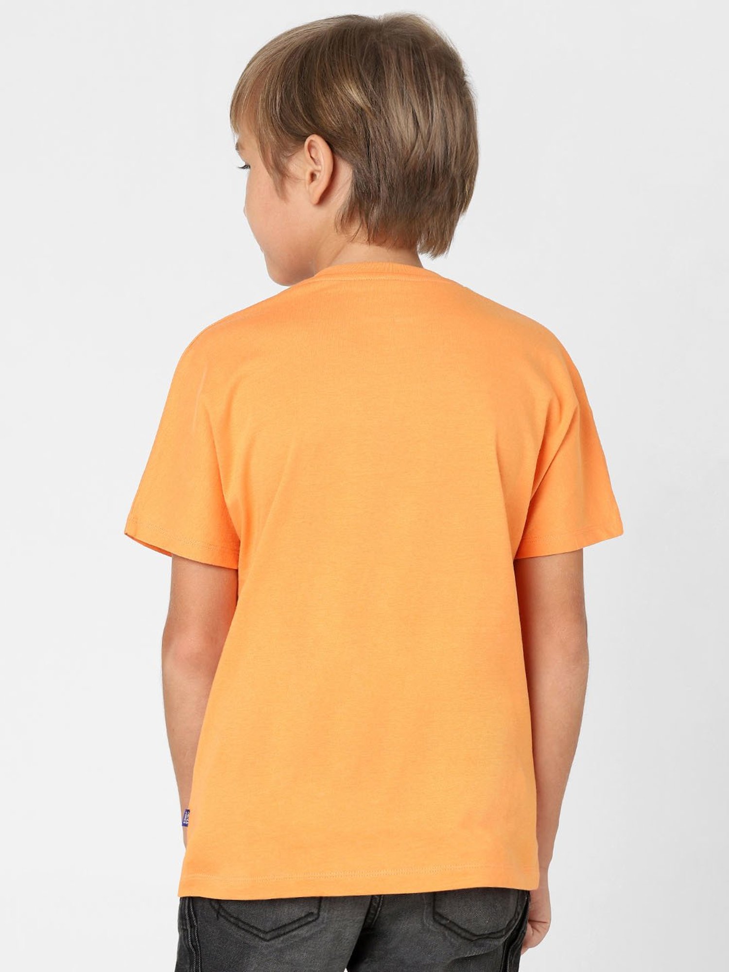 Jack & Jones Junior Light Orange Printed  T-Shirt