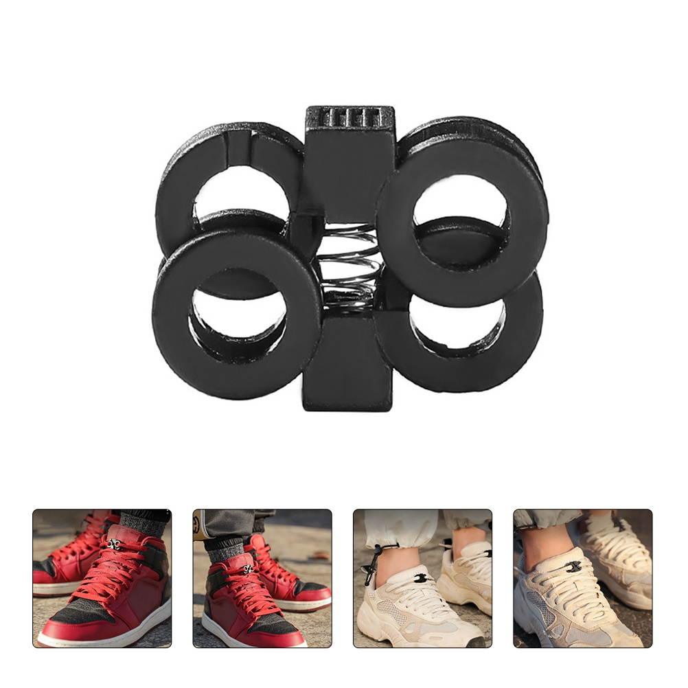60Pcs Durable Portable Shoes Lace Hooks Parachute Cord Adjustable Buckles for Men