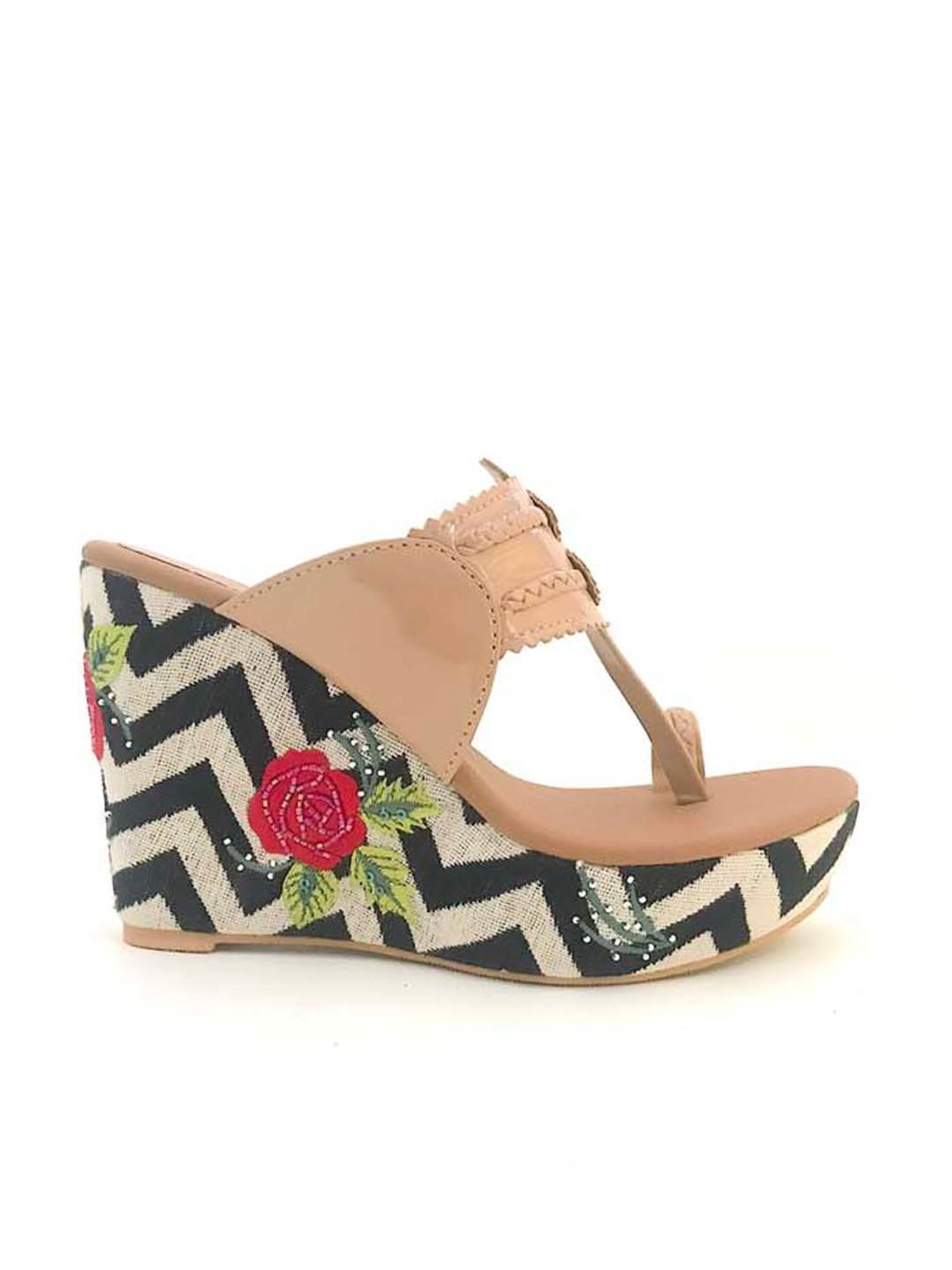 Sole House Women's Nude Toe Ring Wedges