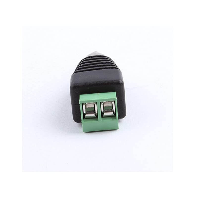 Male To AV Screw Terminal Adapter 20-Pack Phono Plug solderless Converter Audio Vedio Spearker Wirek Connectors, CCTV Application