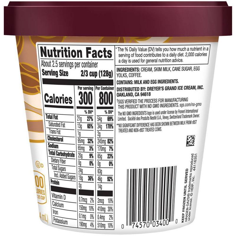 Haagen-Dazs Coffee Ice Cream - 14oz