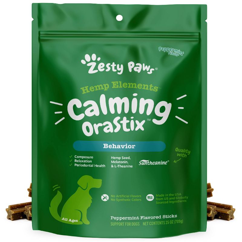 Zesty Paws Hemp Elements Orastix Calming Original Flavor - 25oz