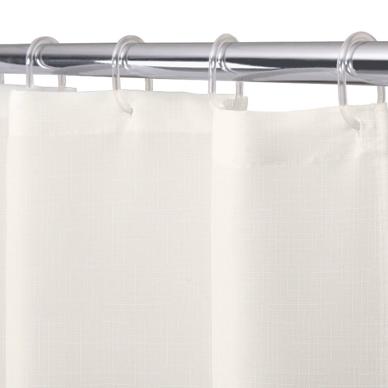 Palm Valley Shower Curtain White/Green - Allure Home Creations