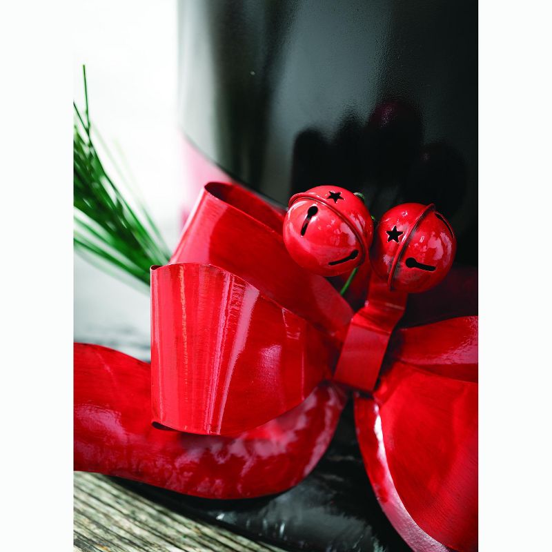 Sullivans 16" Snowman Hat Iron Tree Stand 16"H x 23"L x 19.5"W Red