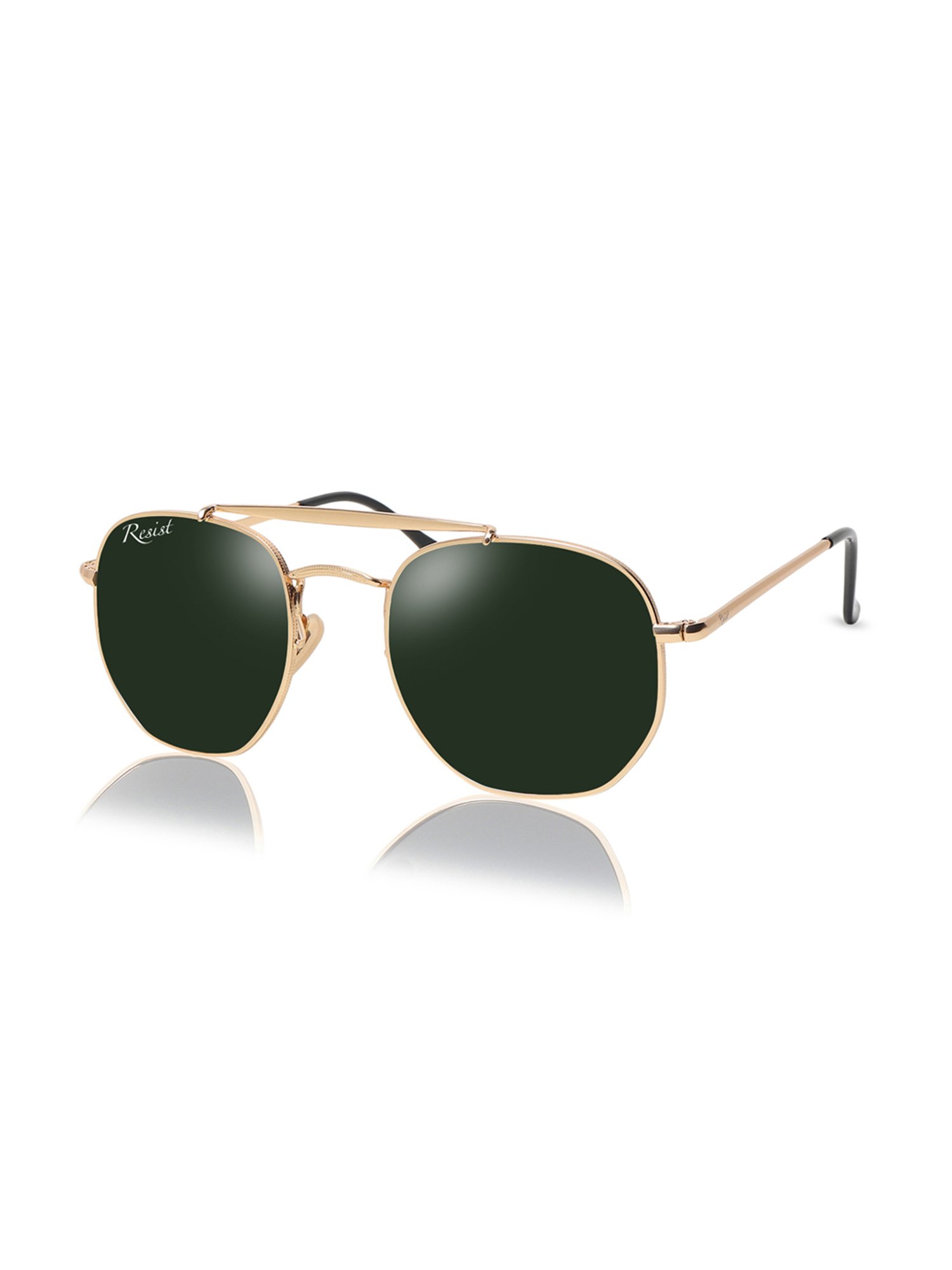 Resist Eyewear Green UV Protection Unisex Sunglasses