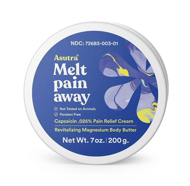 Asutra Pain Relieving Magnesium Capsaicin Body Butter - 7oz