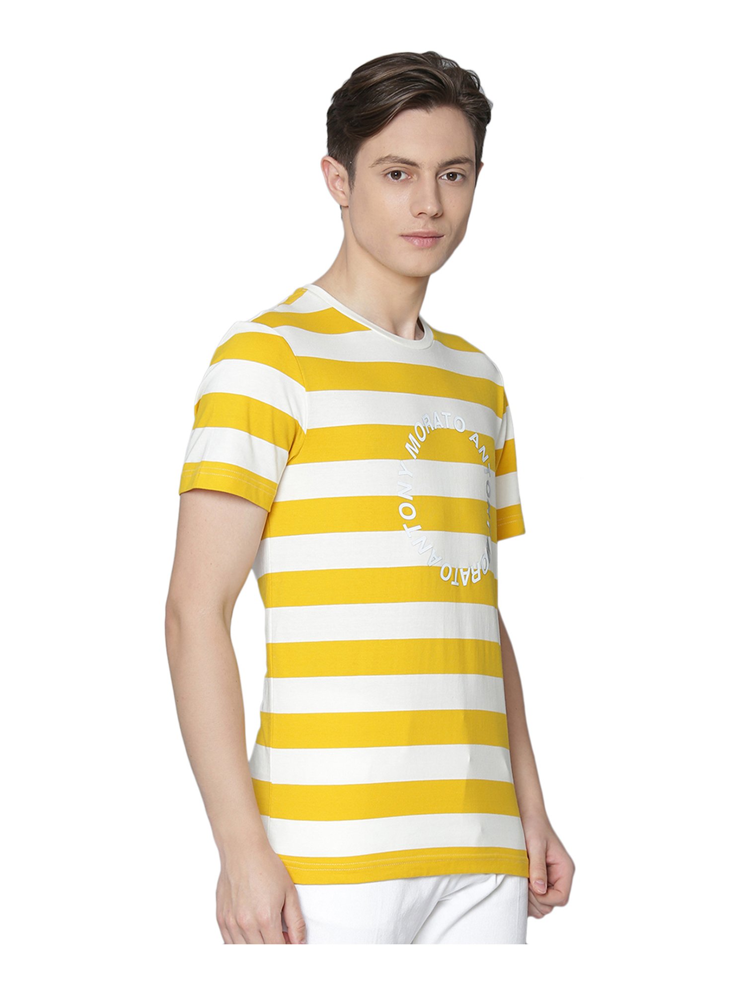 Antony Morato Yellow Crew T-Shirt