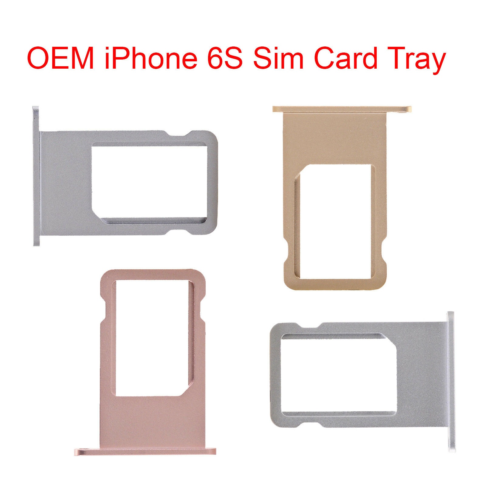 OEM SPEC Sim Card Holder Tray Metal Slot For iPhone 6G 6 Plus iPhone 6S 6S Plus