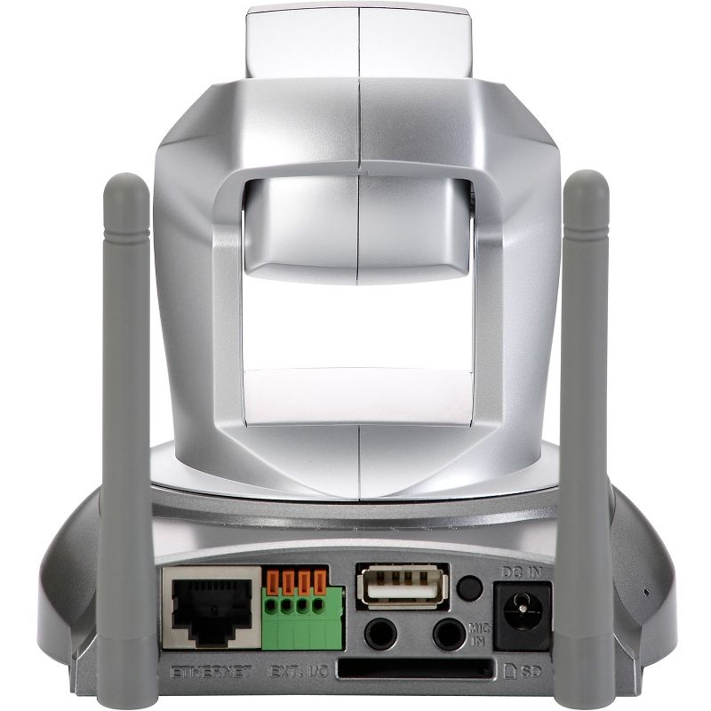 LevelOne 5-MP WCS-6050 Wireless N 150Mbps P/T IP Camera (Day/Night/Indoor) - CMOS 2560x1920 HD Res, 2-way Audio, 12 LEDs, SD/SDHC Slot