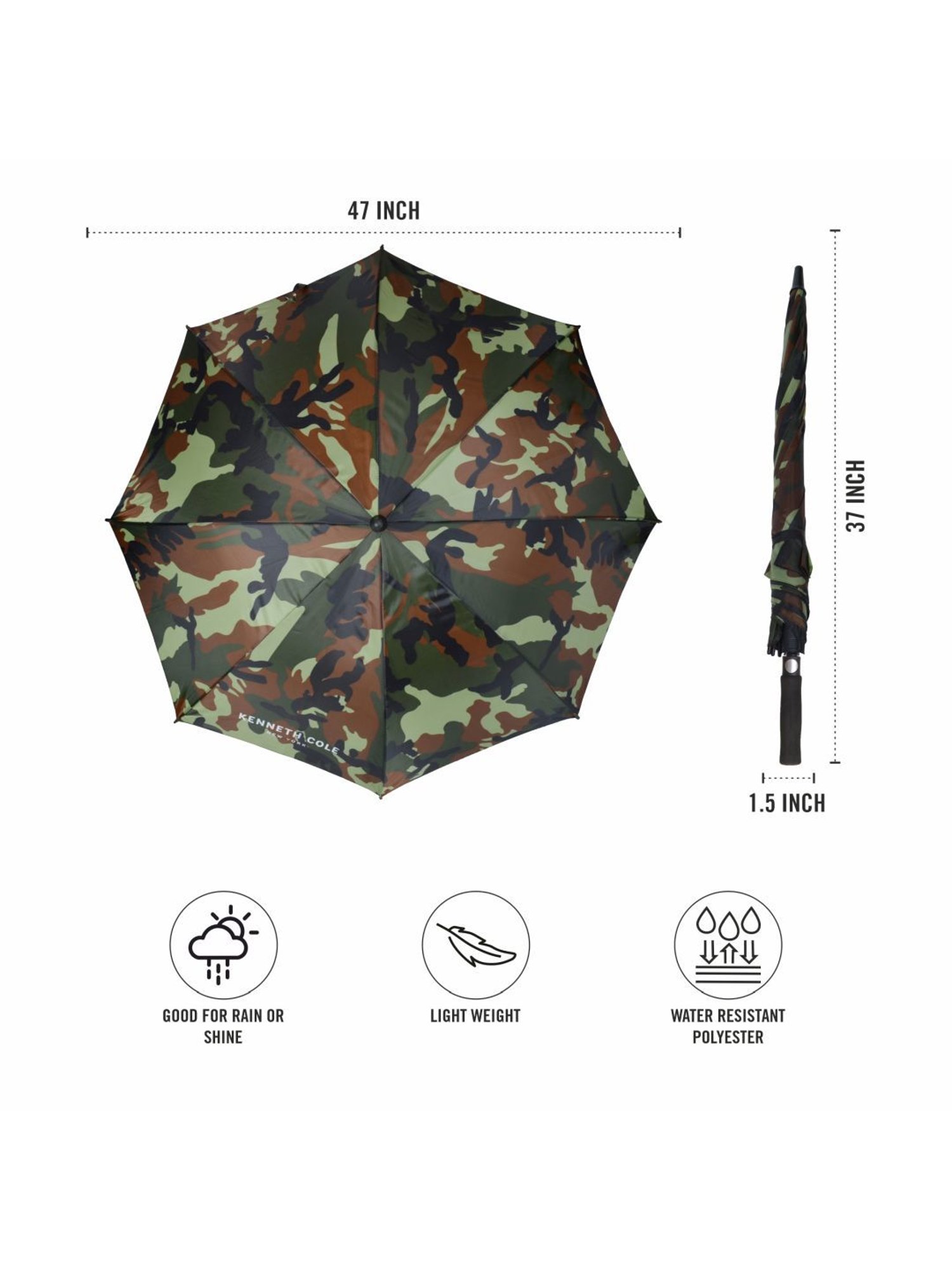 Kenneth Cole New York UV Protection Camouflage Umbrella