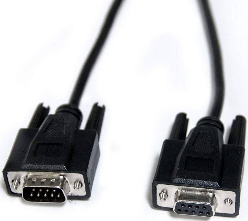 ConnectPRO CSM-201-25 DB9 M/F Serial Cable 25 ft. Black