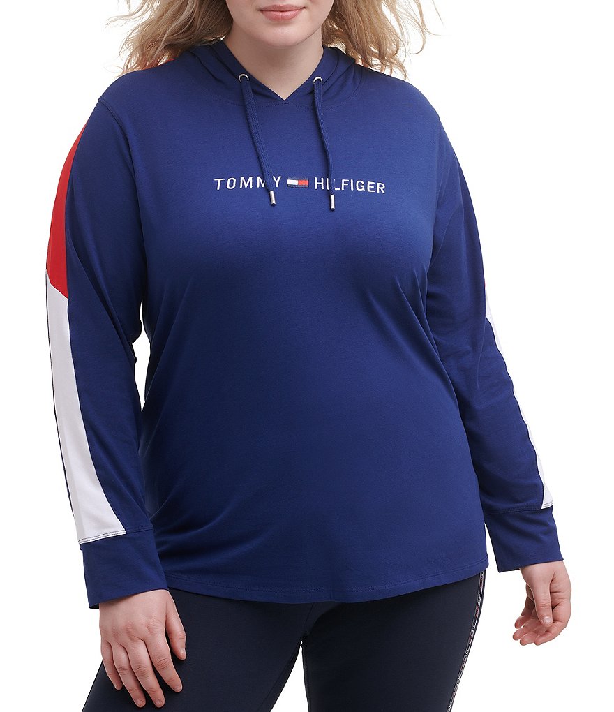 Ruby Rd. Plus Size Ombre Striped 3/4 Sleeve Button Front Long Cardigan