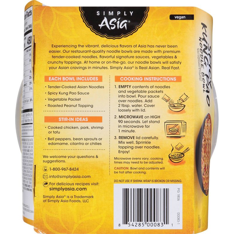 Simply Asia Spicy Kung Pao Noodle Bowl 8.5oz