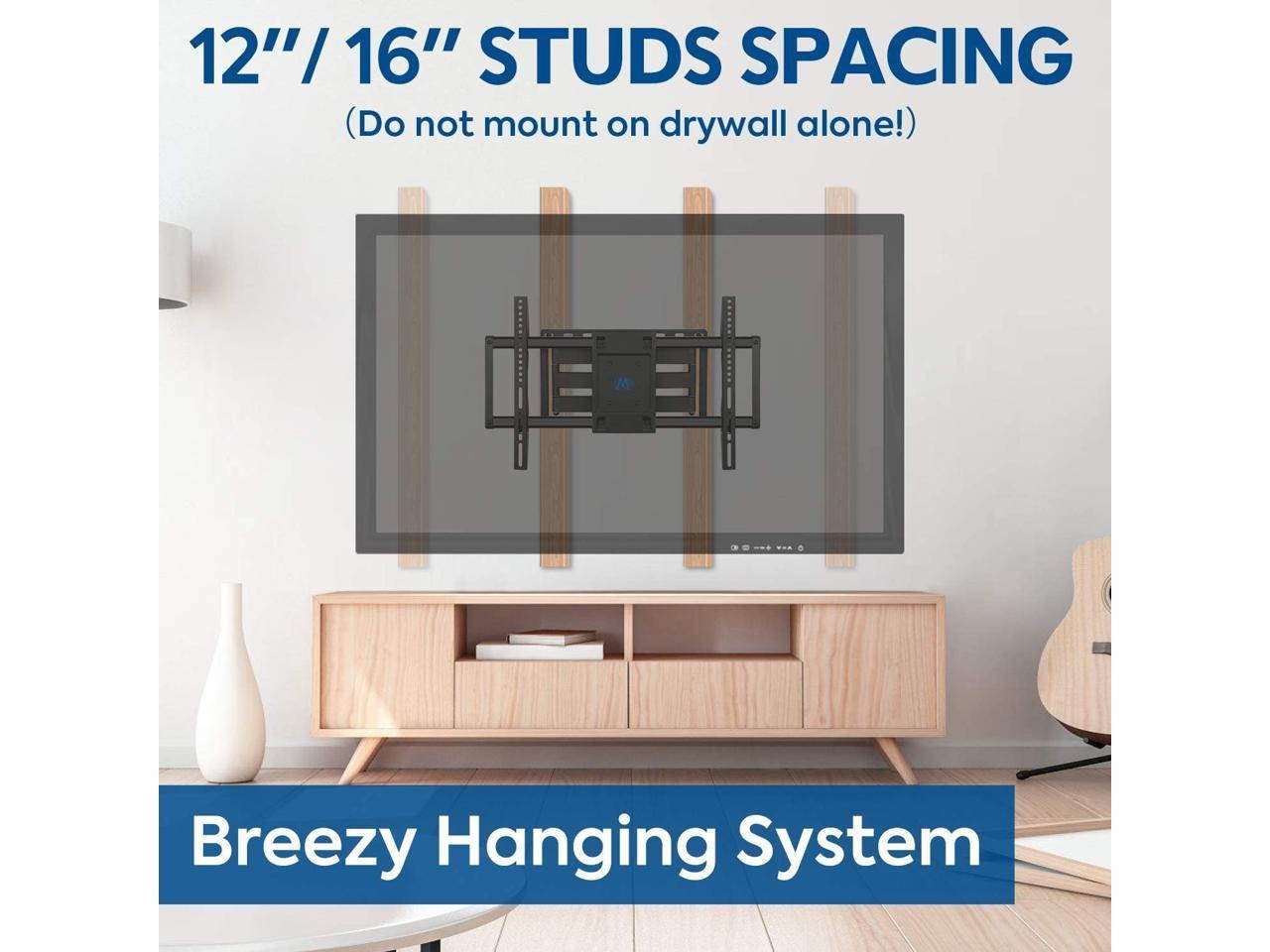 Mounting Dream TV Mount Bracket for 42-70 Inch Flat Screen TVs, Full Motion TV Wall Mounts with Swivel Articulating Dual Arms , Heavy Duty Design - Max VESA 600x400mm , 100 LBS Loading , MD2296