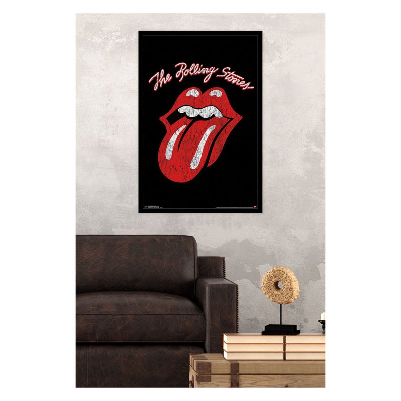 Rolling Stones - Classic Logo Framed Poster Trends International