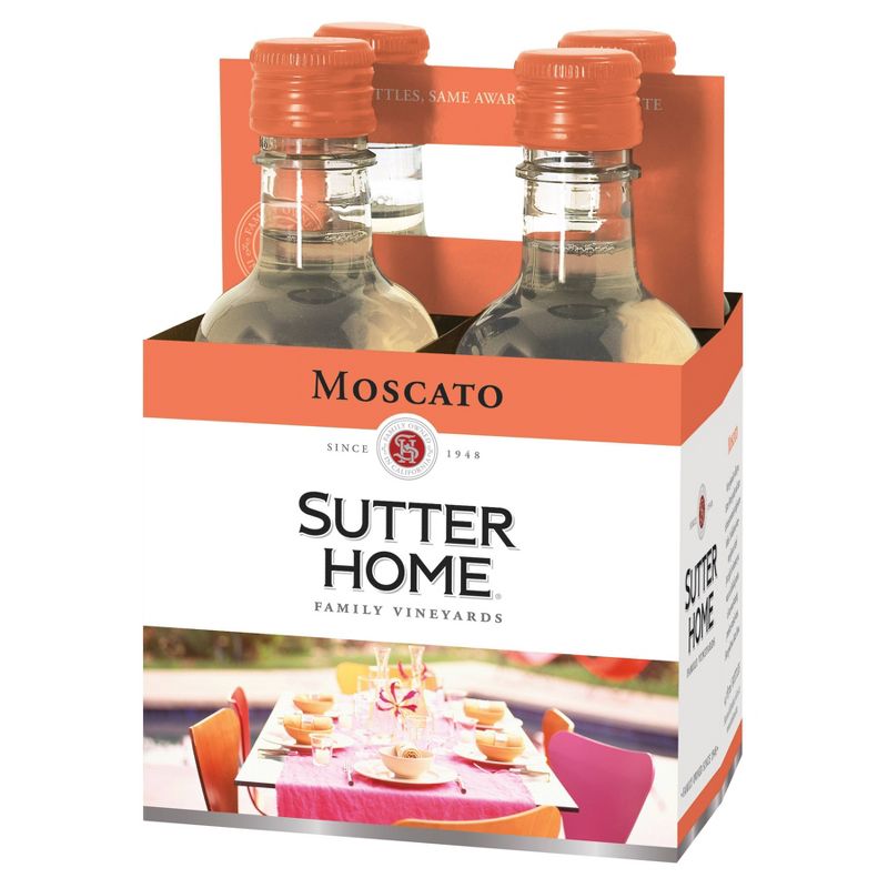Sutter Home Moscato Wine - 4pk/187ml Bottles