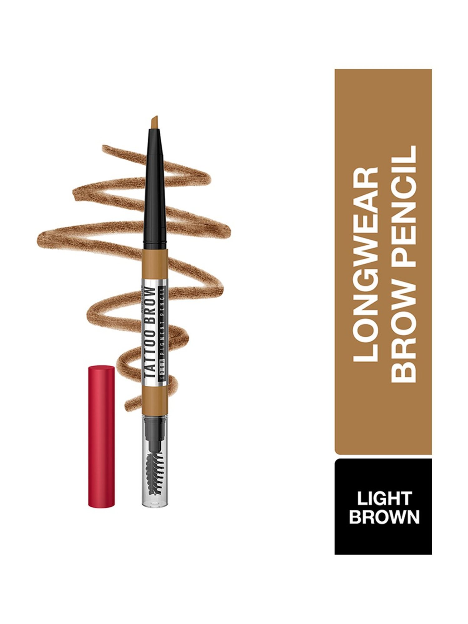 Maybelline New York Tattoo Brow 36h Brow Pencil - Light Brown,0.25 g