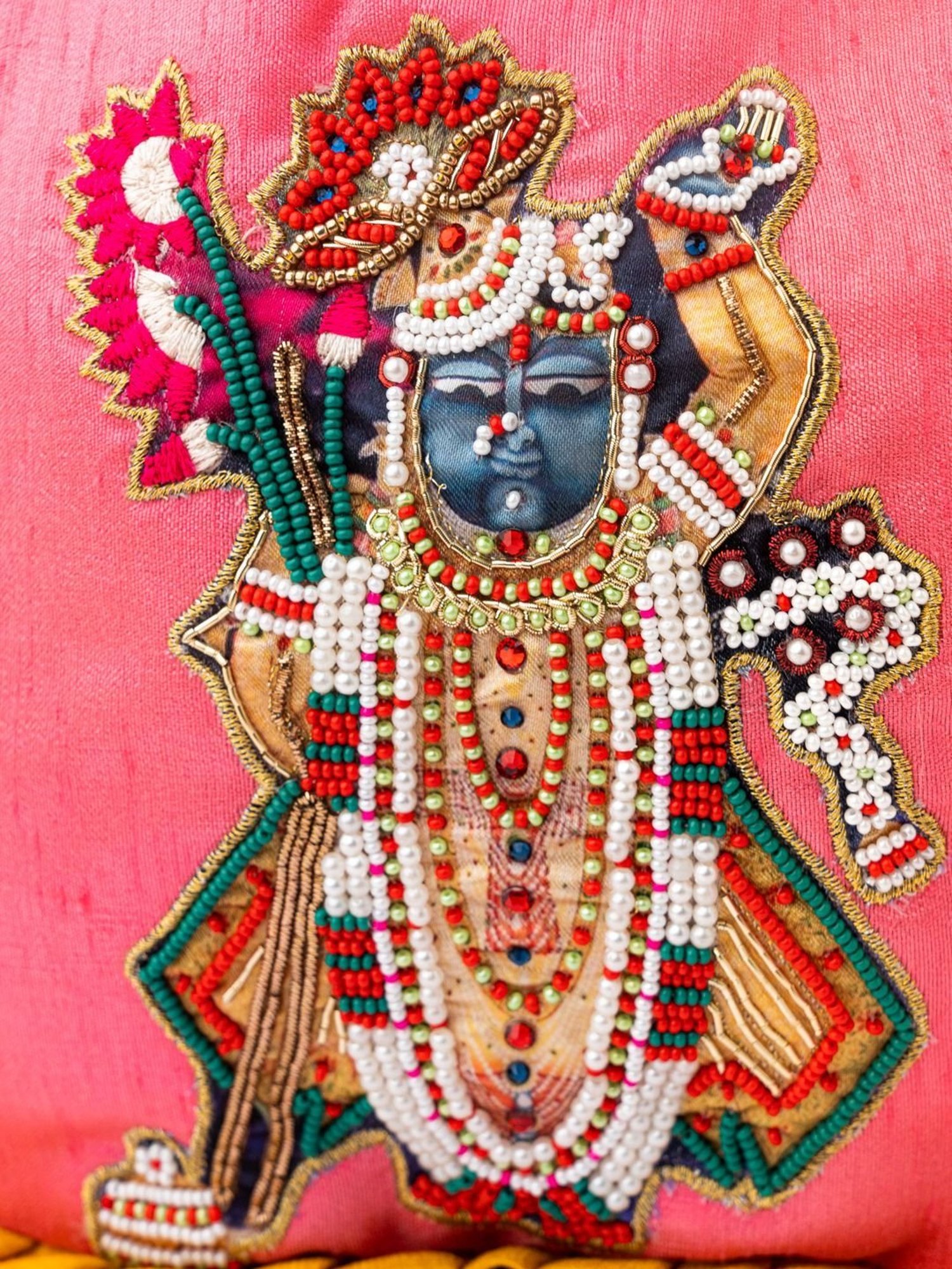 NR by Nidhi Rathi Pink Embellished Potli