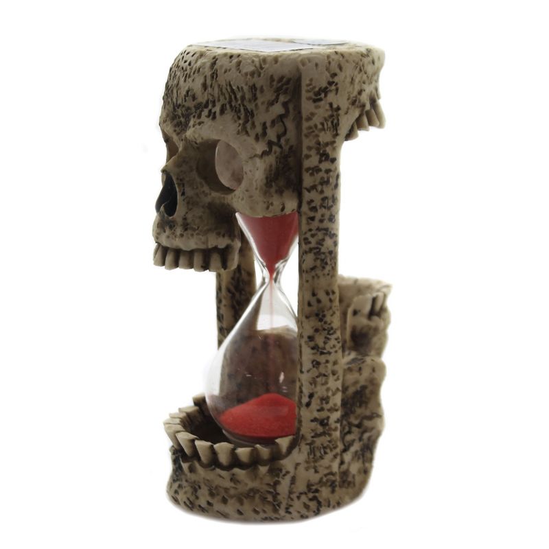 Halloween 5.75" Skull Sandtimer Bones Hourglass  -  Decorative Figurines