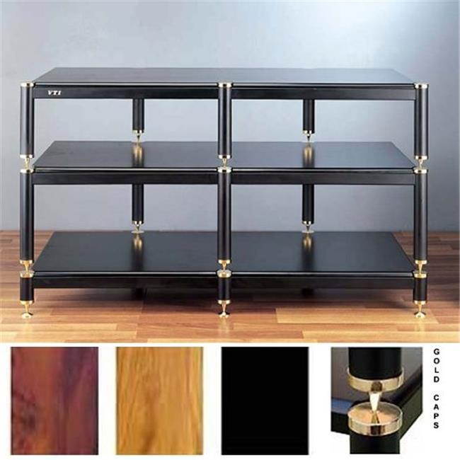 VTI Manufacturing BL503GB-02 5 Gold Capspike Black Poles 1 Black Shelf 7 in. Additional Stand