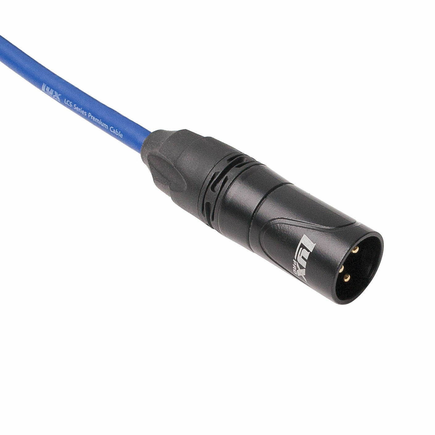 LyxPro LCS Premium 15 ft XLR Microphone Cable for pro Microphones Blue