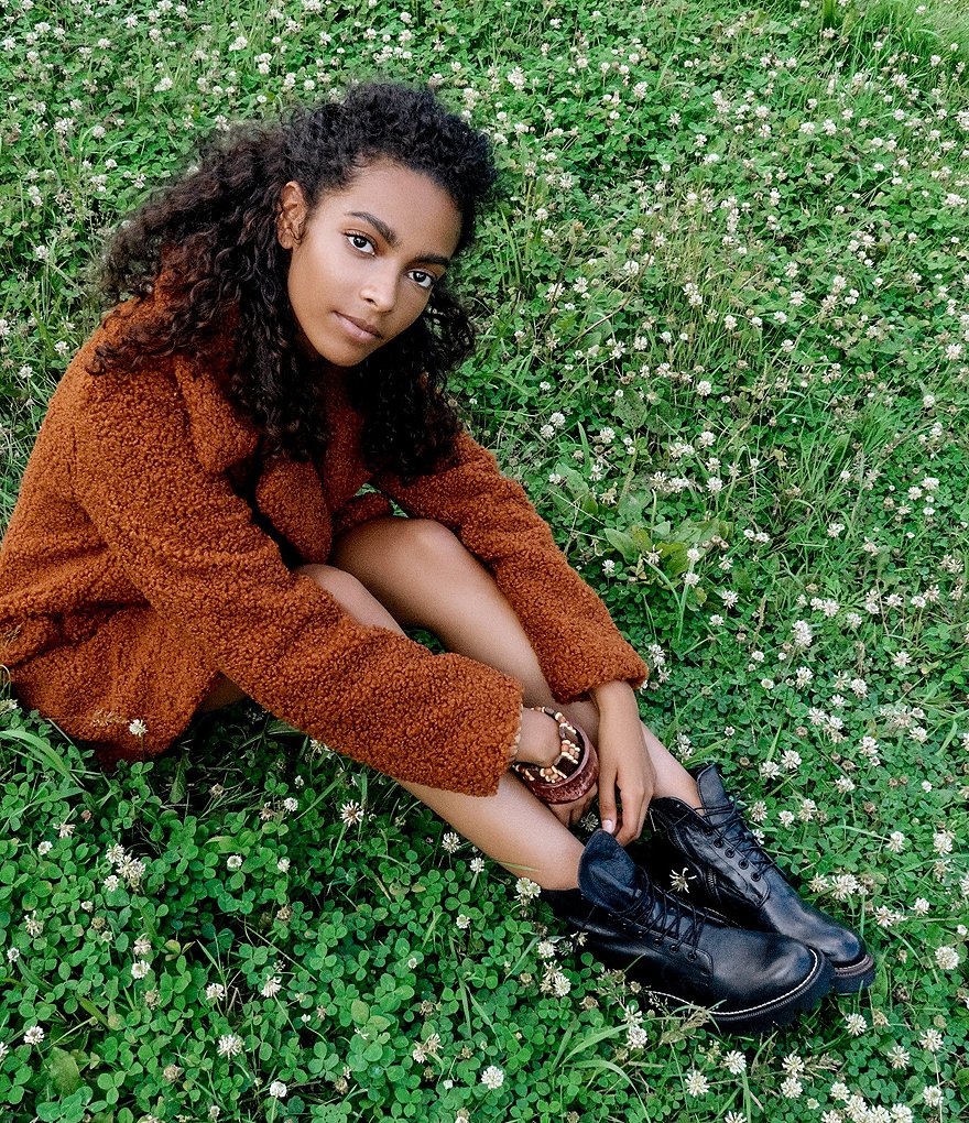 Sam Edelman Garret Leather Lug Sole Combat Booties