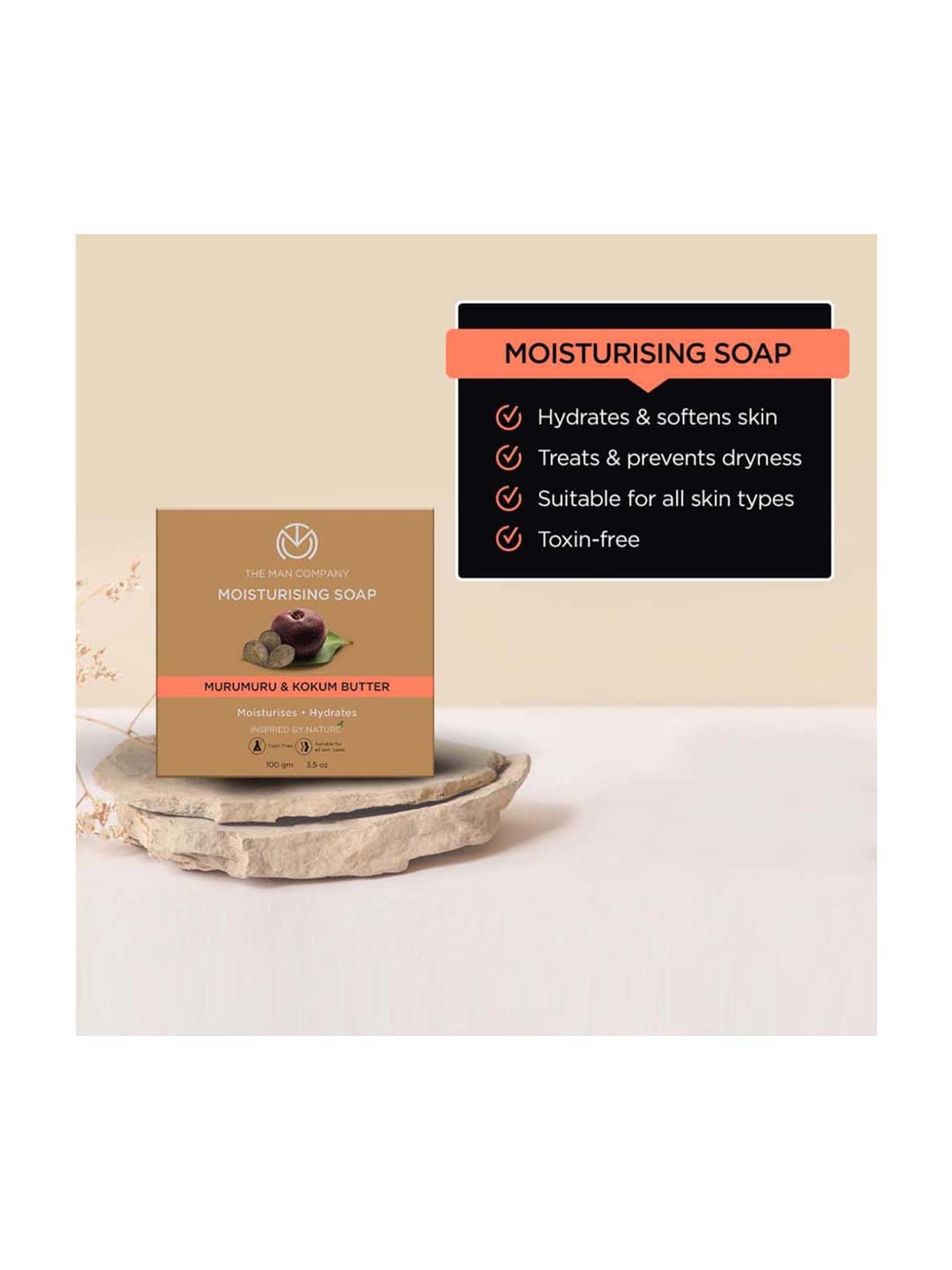 The Man Company Moisturising Soap for Men - Buy 3 Get 1 Free