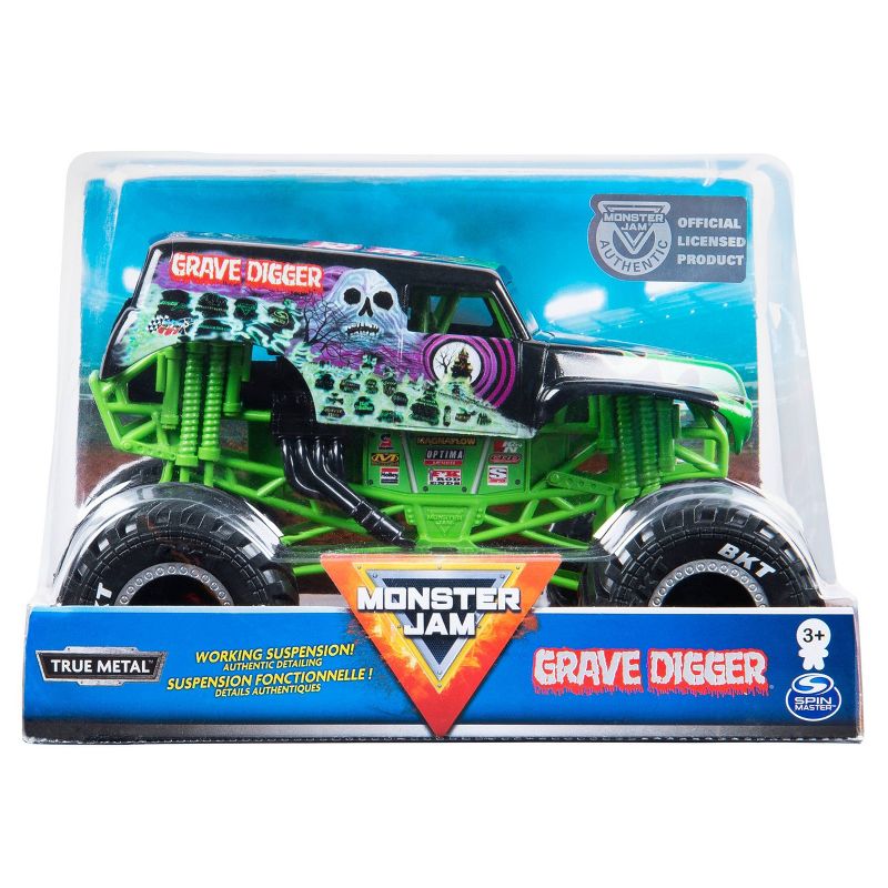 Monster Jam Collector Diecast Series Assortment - Grave Digger C4 - 1:24  Scale