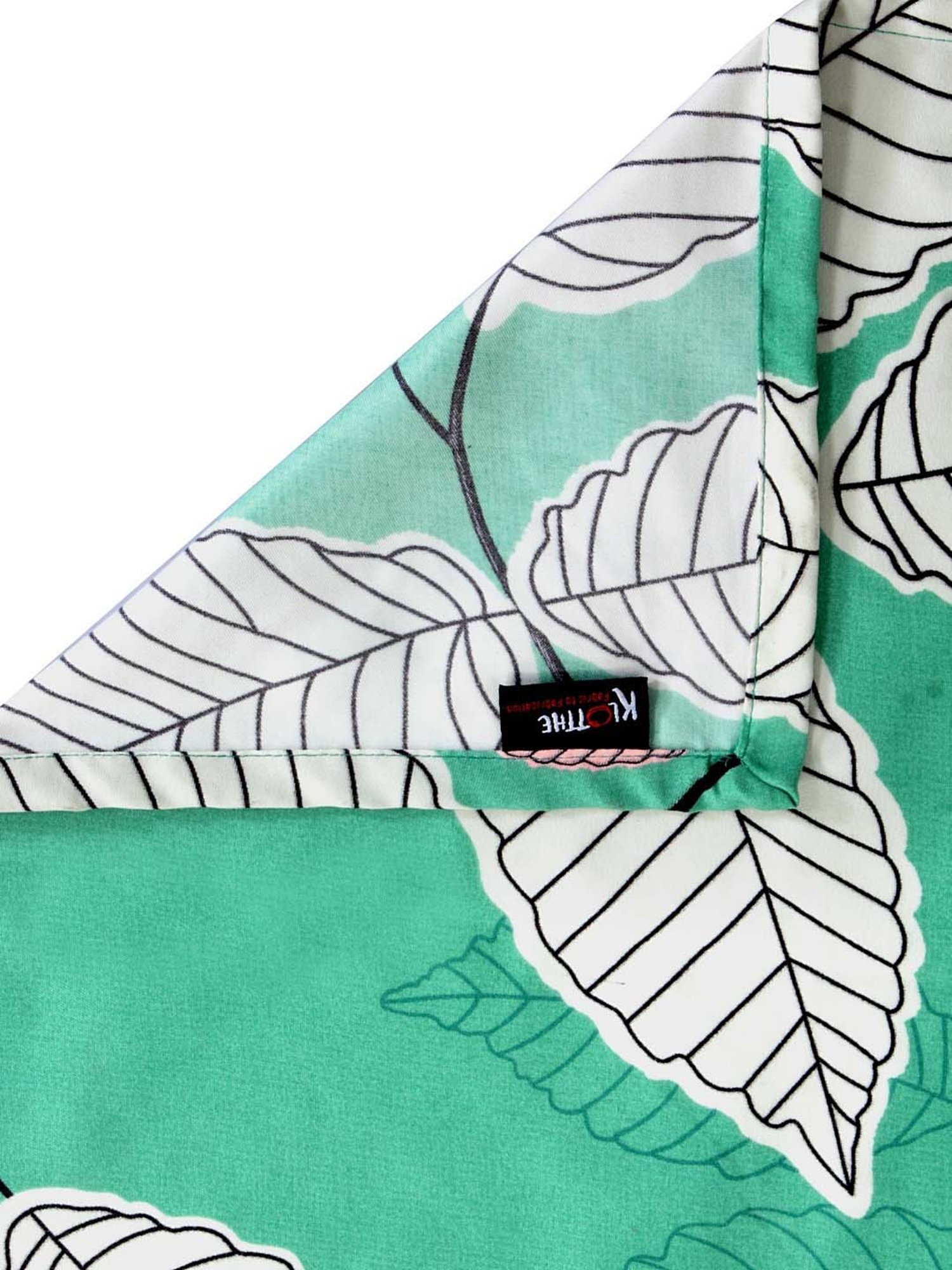 Klotthe Green & Pink Cotton Blend 210 TC Bed Sheets Set