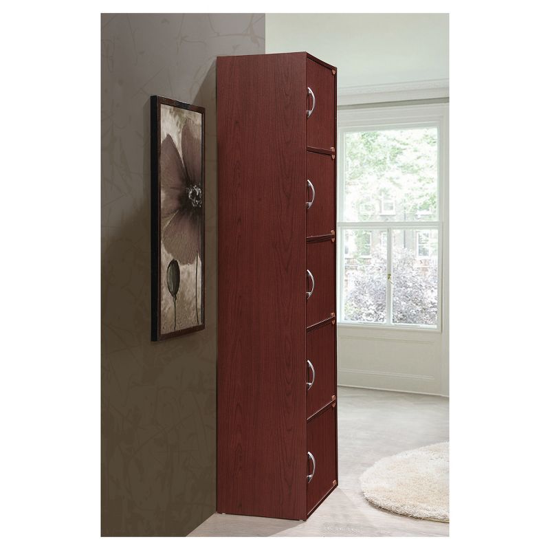 Storage Cabinet Mahogany - Hodedah Import