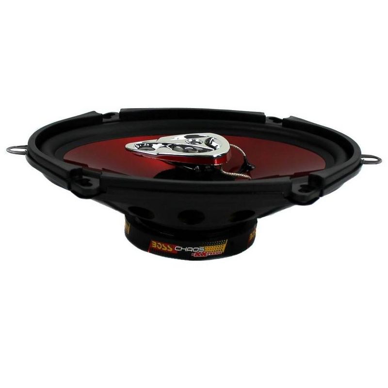 BOSS Audio Chaos 5x7" 300W 3-Way Car Coaxial Audio Stereo Speakers Red (4 Pair)