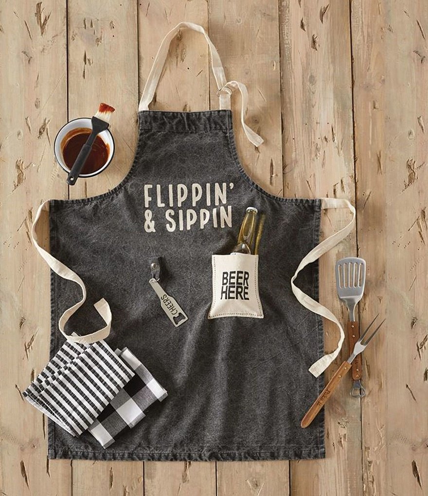 Mud Pie Flippin And Sippin Apron
