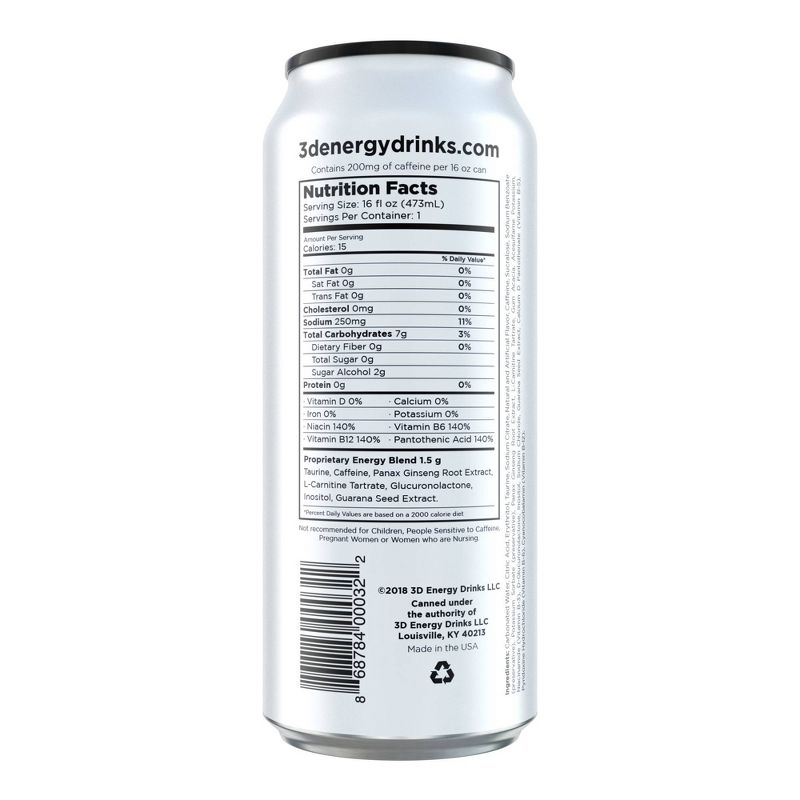 3D Frost Energy Drink - 16 fl oz Can