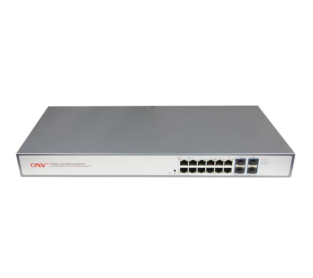250W 16-Port 10G L2+ Managed PoE Switch 10/100/1000M PoE RJ45 POE36168PFM-at
