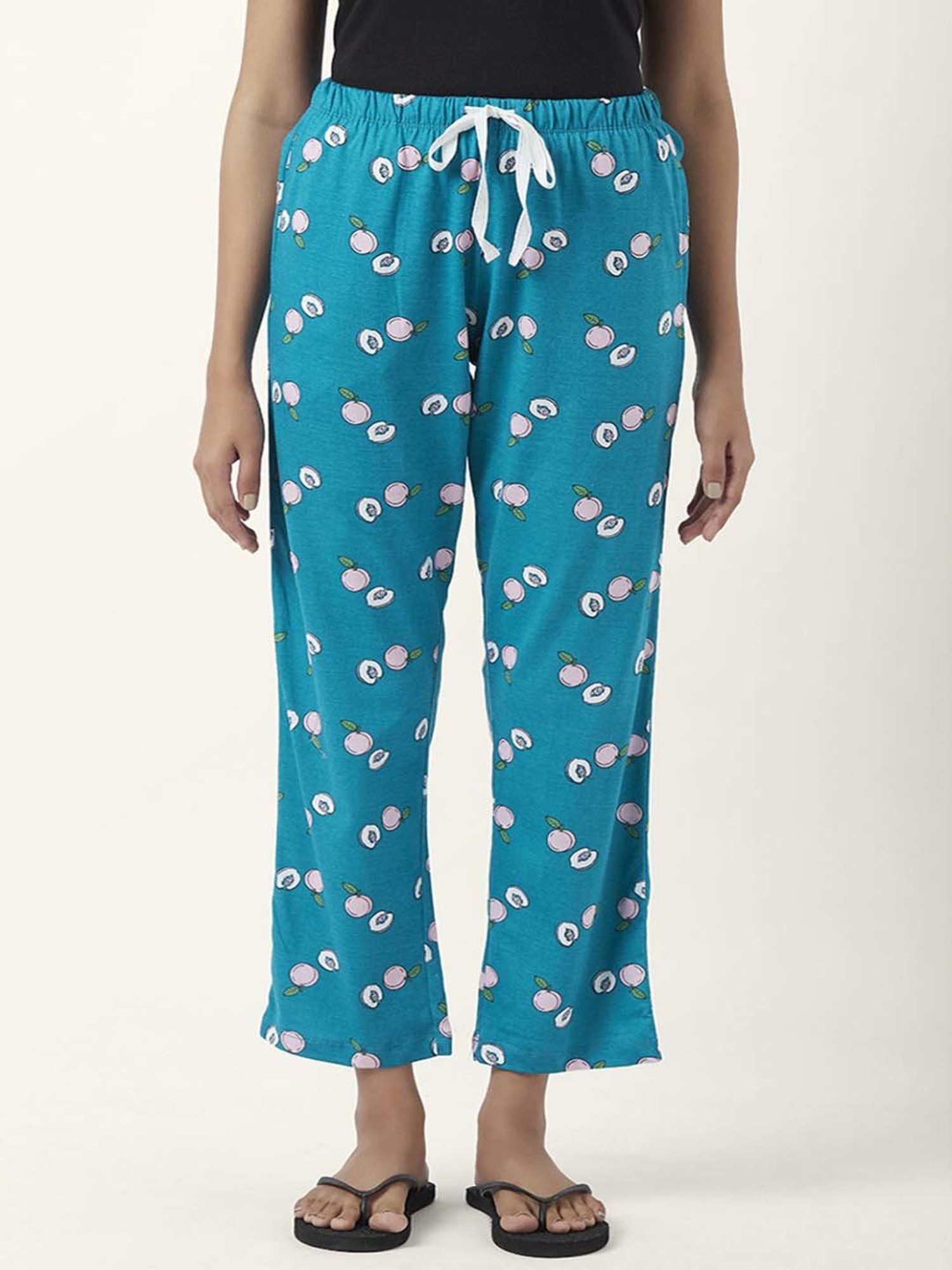 Dreamz by Pantaloons Pink Blue Cotton Printed Pyjamas