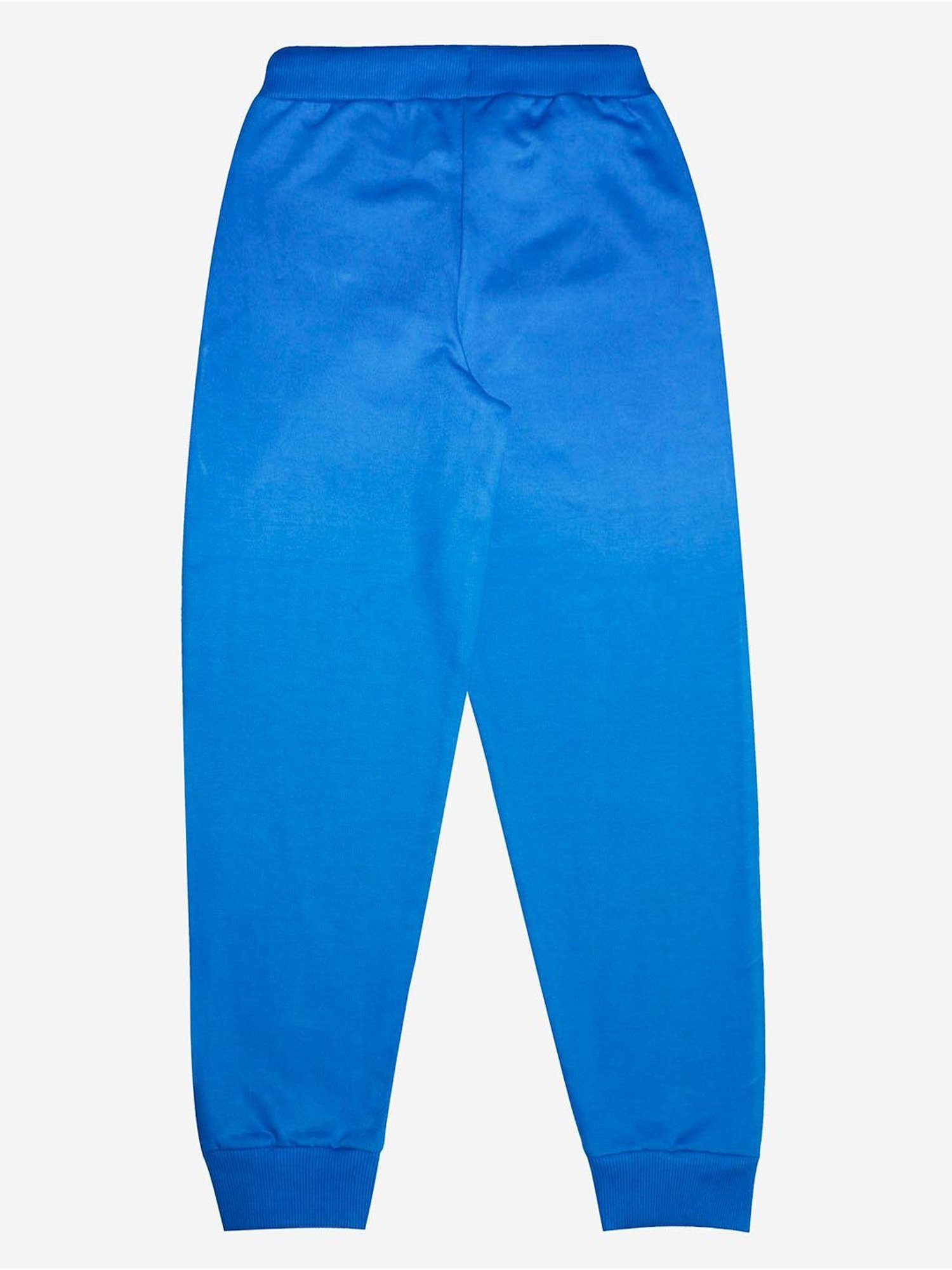 Kiddopanti Boys Royal Blue Solid Trackant