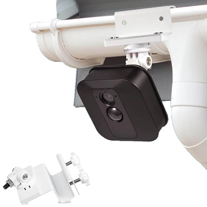 Weatherproof Gutter Mount with Universal Screw Adapter Compatible with Blink Outdoor Blink XT2XT Camera 1 Pack White