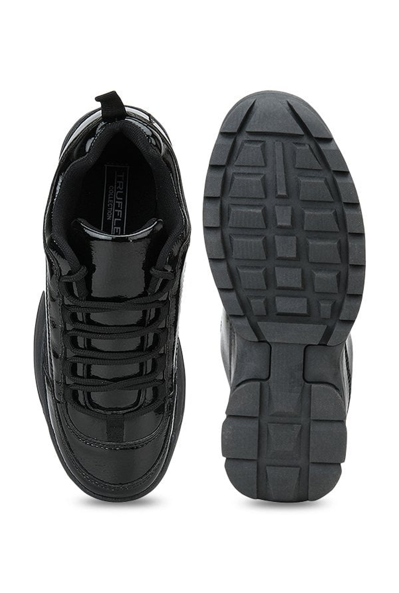 Truffle Collection Jet Black Casual Sneakers