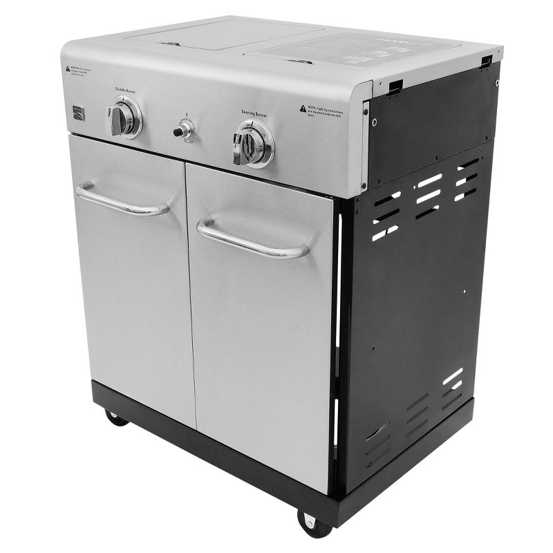 Kenmore PG-OK005 Cooking Station with Right Side Sear Burner and Left Side Burner with Griddle