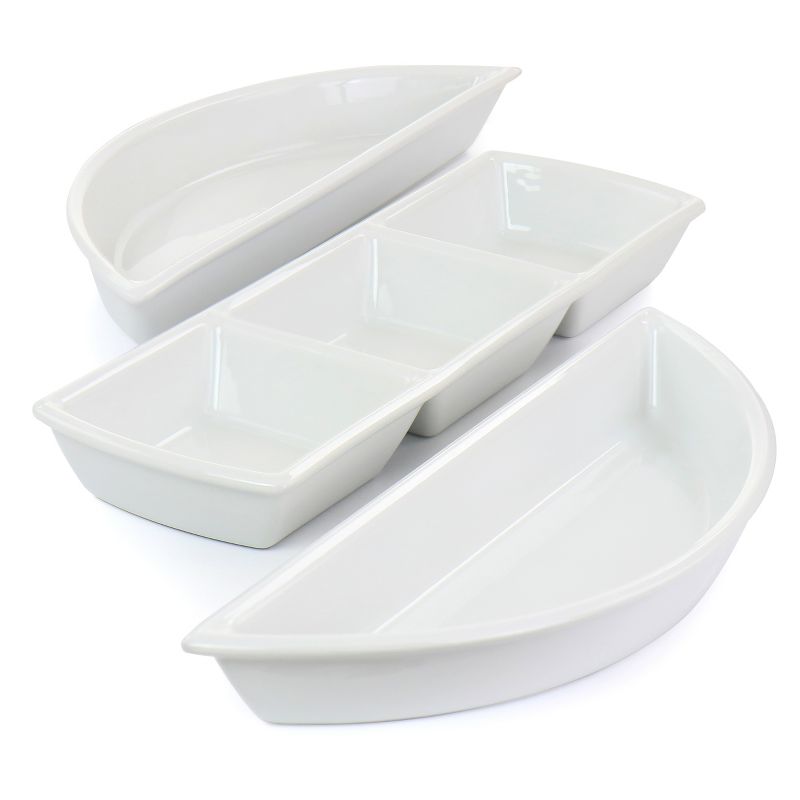 Gibson Elite 2 Piece Gracious Dining Ceramic Bowl Set With Acacia Wood Tray